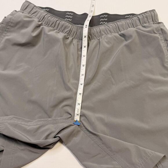 Free Fly Shorts Mens Large Gray Bamboo Lined Athletic Running Quick Dry Stretch - Picture 9 of 11
